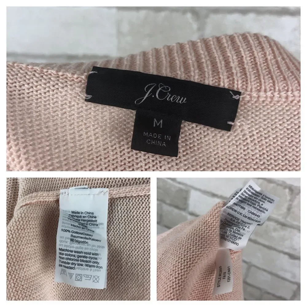J. Crew Ruffle Cuff Sweater Size M